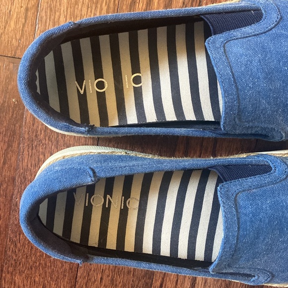 Vionic Rae Denim Canvas Espadrille Slip On Boat Shoes - Picture 6 of 10